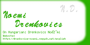 noemi drenkovics business card